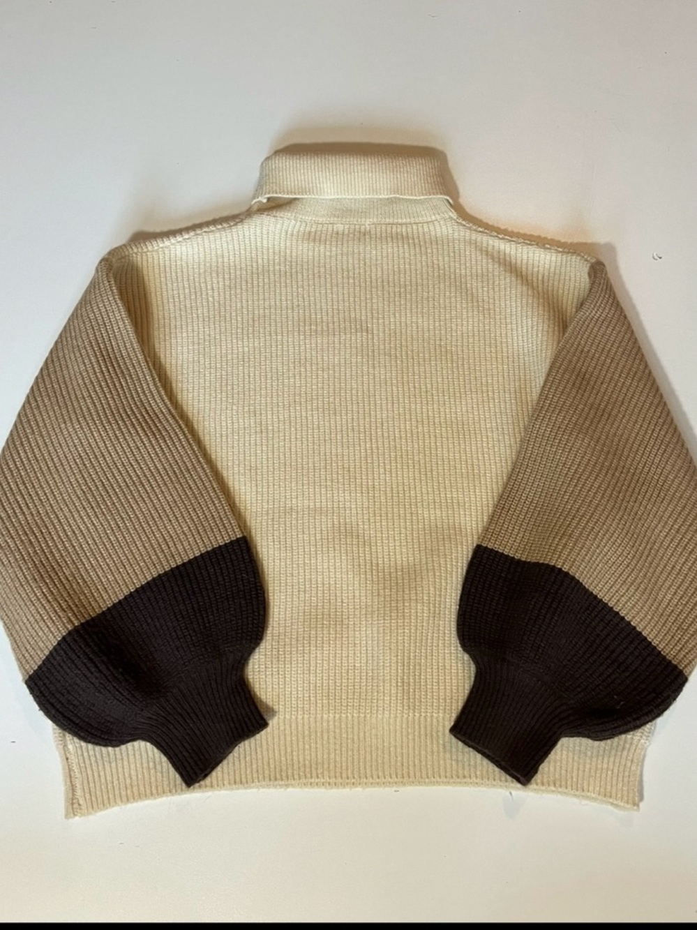POL | Ribbed Color Block Turtleneck Sweater